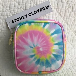 Stoney Clover Lane Mini Pouch in Rainbow Tie Dye Nylon NWT